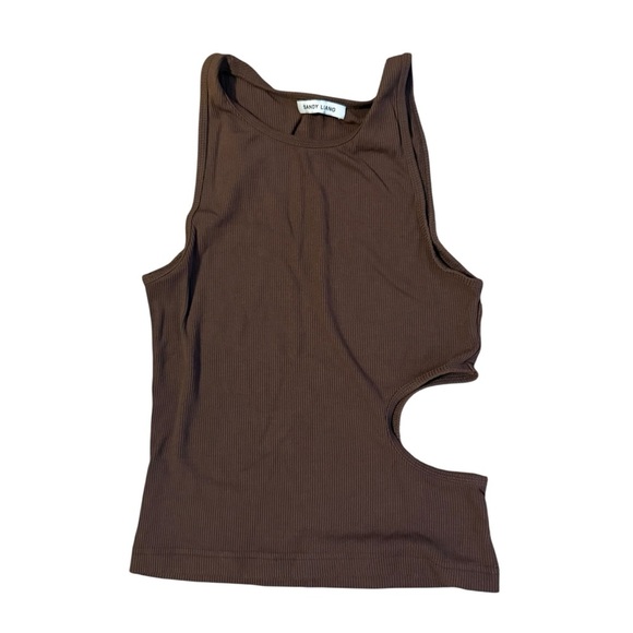 SANDY LIANG SLIGHT TANK - COCOA Size Small - Picture 2 of 5